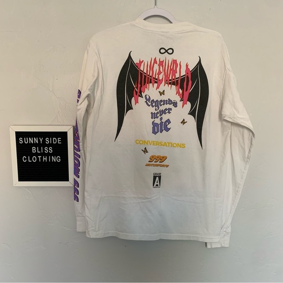 Juice Wrld 999 Club Motorsports Long Sleeve Graphic Tee Shirt Size Medium - Picture 9 of 15